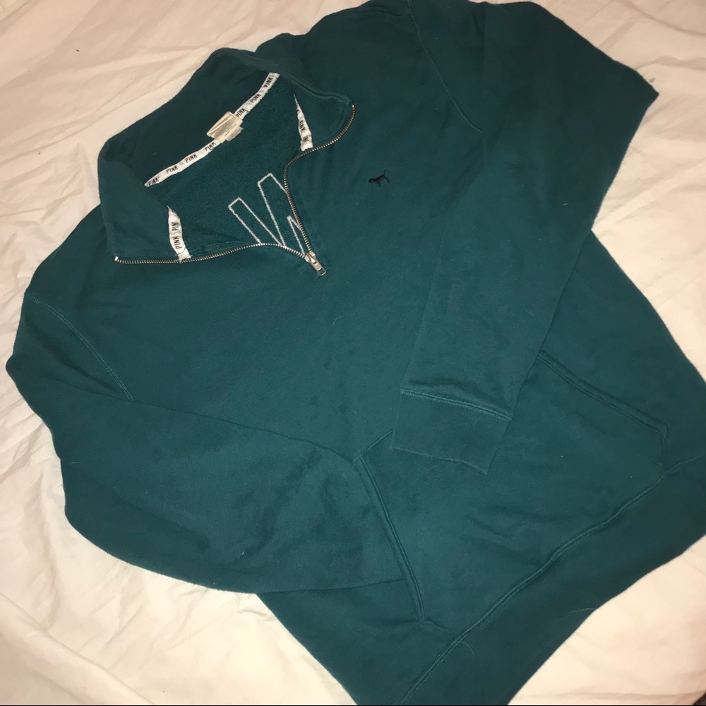 Pink by VS Teal Quarter Zip